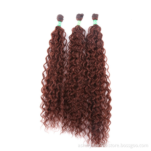22 Inch Natural Smooth Protein Fiber 100% Synthetic Wave Italian Hair Extension